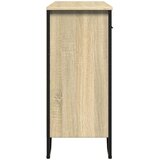 vidaXL Komoda sonoma hrast 97x32,5x74,5 cm inženirski les | Shoptok.si