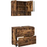  Set namještaja za kupaonicu 2 kom. Dimljeni hrast Smeđa 76,5 x 35 x 64 cm | Shoptok.si