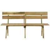 vidaXL Vrtna klupa 160 cm od impregnirane borovine | shoptok.hr
