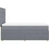  Okvir kreveta s oprugama i madrac svjetlosivi 80x200cm tkanina | shoptok.hr