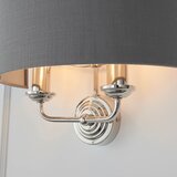  Endon 94406 - Zidna svetiljka HIGHCLERE 2xE14/40W/230V tamno siva/sjajni hrom | Eponuda.com