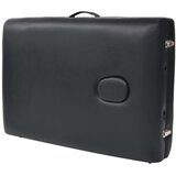 Sklopivi stol za masažu s 2 zone i stolac debljina 10 cm crni | Eponuda.com