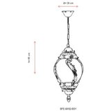 Opviq Vanjska lampa BFE-68182-BSY, 85 cm, Viseća, IP65, ABS, E27, 60W, Crna | Eponuda.ba