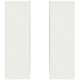  Stalak za biljke 2 pcs Bijelo 24 x 24 x 75 cm Čelik | shoptok.hr