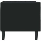 vidaXL Fotelj chesterfield črna umetno usnje | Shoptok.si