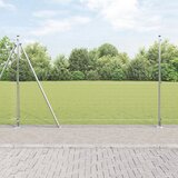 vidaXL Zavarena Ograda s 13 Flange Postova 1.6x25 m Pocinčani Čelik Cijene