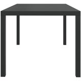  Vrtni stol crni 150 x 90 x 74 cm aluminijum i WPC | shoptok.hr