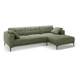 Micadoni Zelena kotna sedežna garnitura (desni kot/z ležalnikom) Bemy – | Shoptok.si