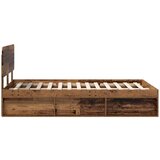  Konstrukcija postelje Star les 135 x 190 cm Masivno borovo les, (5000102979) | Shoptok.si