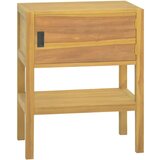 The Living Store Kopalniška omarica 60x40x75 cm trdna tikovina - Kopalniška Omarica, (21435864) Cene