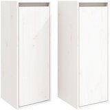Furnova Stenska omarica 2 kosa bela 30x30x80 cm trdna borovina, (21949825) | Shoptok.si