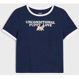 Sinsay Pamučna majica s printom psa | shoptok.hr