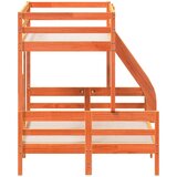  Krevet na kat 80x200/120x200 cm masivna borovina voštano smeđi | shoptok.hr