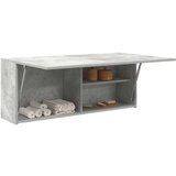vidaXL Kopalniška stenska omarica betonsko siv 100x25x40 cm inž. les | Shoptok.si