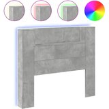 Maison Chic posteljno vzglavje - vzglavna omarica - nočna omarica led beton. siva 120x16,5x103,5 cm, (21705889) Cene