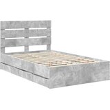  Krevetna konstrukcija s ladicama Betonski sivi 135 x 190 cm Siva 196 x 138 x 100 cm | shoptok.hr