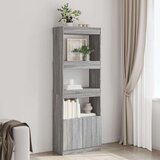 vidaXL Visoka komoda boja hrasta 63x33x180 cm od konstruiranog drva Cijene