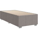 vidaXL Box spring postelja z vzmetnico taupe 90x200 cm blago | Shoptok.si