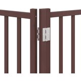  Vrata za pse s vratašcima 10 panela sklopiva 800 cm drvo topole Smeđa 80 x 60 x 2 cm | shoptok.hr