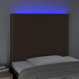  Uzglavlje tamnosmeđe 80x5x118/128 cm od tkanine | shoptok.hr