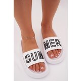 VINCEZA Women's Slippers On Thick Sole SUMMER White 76051 | shoptok.hr