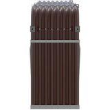  Držač za cjepanice smeđi 180x45x100 cm od pocinčanog čelika | shoptok.hr