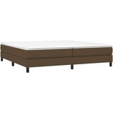  Okvir za krevet s oprugom tamnosmeđi 200x200 cm od tkanine | Eponuda.com