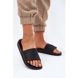EVENTO Light Women's Slippers With Decorative Embossing Black Isarisa | Shoptok.si