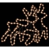  Figura božićnog soba LED 2 kom topla bijela 57 x 55 x 4,5 cm | shoptok.hr