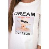 Kesi Dress with Dream ecru print | shoptok.hr