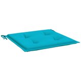  Jastuci za vrtne stolice 4 kom tirkizni 50x50x4 cm od tkanine | shoptok.hr