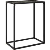 Maison Chic konzolna miza - miza ob steni črna 60x35x75 cm kaljeno steklo, (21786477) | Shoptok.si