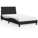  Okvir kreveta s LED-om bez madraca Hanko crni 100 x 200 cm baršunasti | shoptok.hr