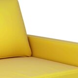  Kavč dvosed rumen 140 cm žamet | Shoptok.si