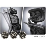 Sofotel Altis – Ergonomska uredska stolica s podesivim naslonom i 4D rukonaslonima, crna | shoptok.hr