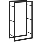  Stalak za drva za ogrjev mat crni 50x28x94 cm čelični | shoptok.hr