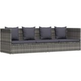  Vrtni ležaj sivi 200 x x 60 cm od poliratana | shoptok.hr