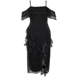Trendyol Curve Black Polka Dot Maxi Woven Dress | shoptok.hr