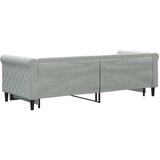  Dnevni krevet na razvlačenje svjetlosivi 80 x 200 cm baršunasti | shoptok.hr