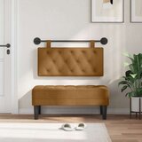  Držeće uzglavlje Zidne Smeđa 90 x 55 x 7 cm Baršun - Smeđa 80 cm bez LED | shoptok.hr