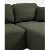 Kave Home Tamno zelena sklopiva kutna garnitura od šenila (s desnim kutom/s ležaljkom) Laira – | shoptok.hr