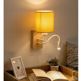  Brilagi - LED zidna lampa NUBILA WOOD 1xE27/25W/230V + LED/3W hrast/bela/žuta | Eponuda.com