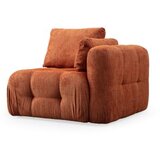 Atelier Del Sofa amaris 2 seater with pouffe orange ugaona sofa | ePonuda.com