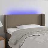  LED uzglavlje smeđesivo 103x16x78/88 cm od tkanine | shoptok.hr