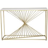 Ena Metalna konzola 120x35x80cm, Zlatne boje | Eponuda.com