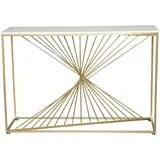 Metalna konzola 120x35x80cm, Zlatne boje