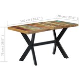  Jedilna miza 140x70x75 cm trden predelan les, (20625311) | Shoptok.si