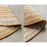 Elle Decoration Oker žuti/krem okrugao vanjski tepih ø 140 cm Gemini – | shoptok.hr