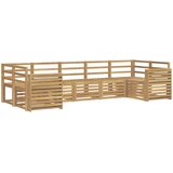  Set vanjskih sofa 7 pcs Bijela 304 x 132,5 x 73 cm | Eponuda.ba