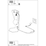 Nice Lamps Crna stolna lampa (visina 31 cm) Viking – | shoptok.hr